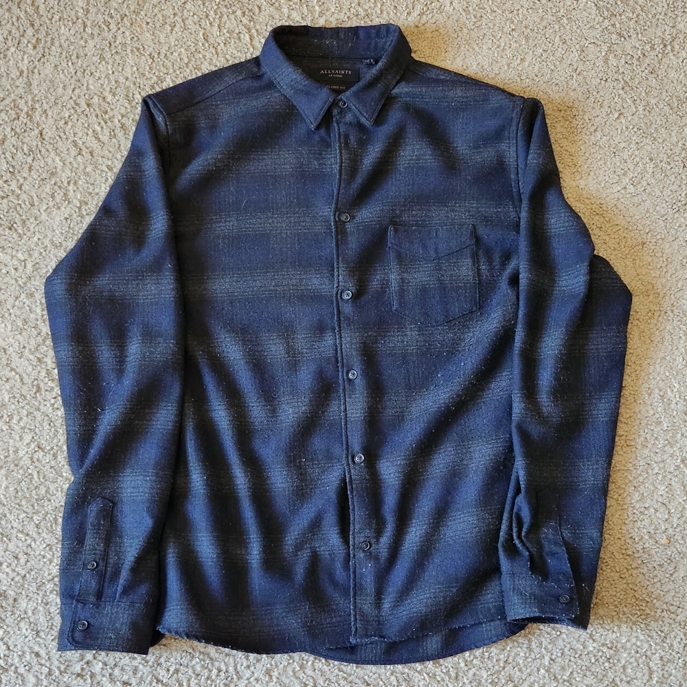 Allsaints Newhalen Wool Blend Flannel